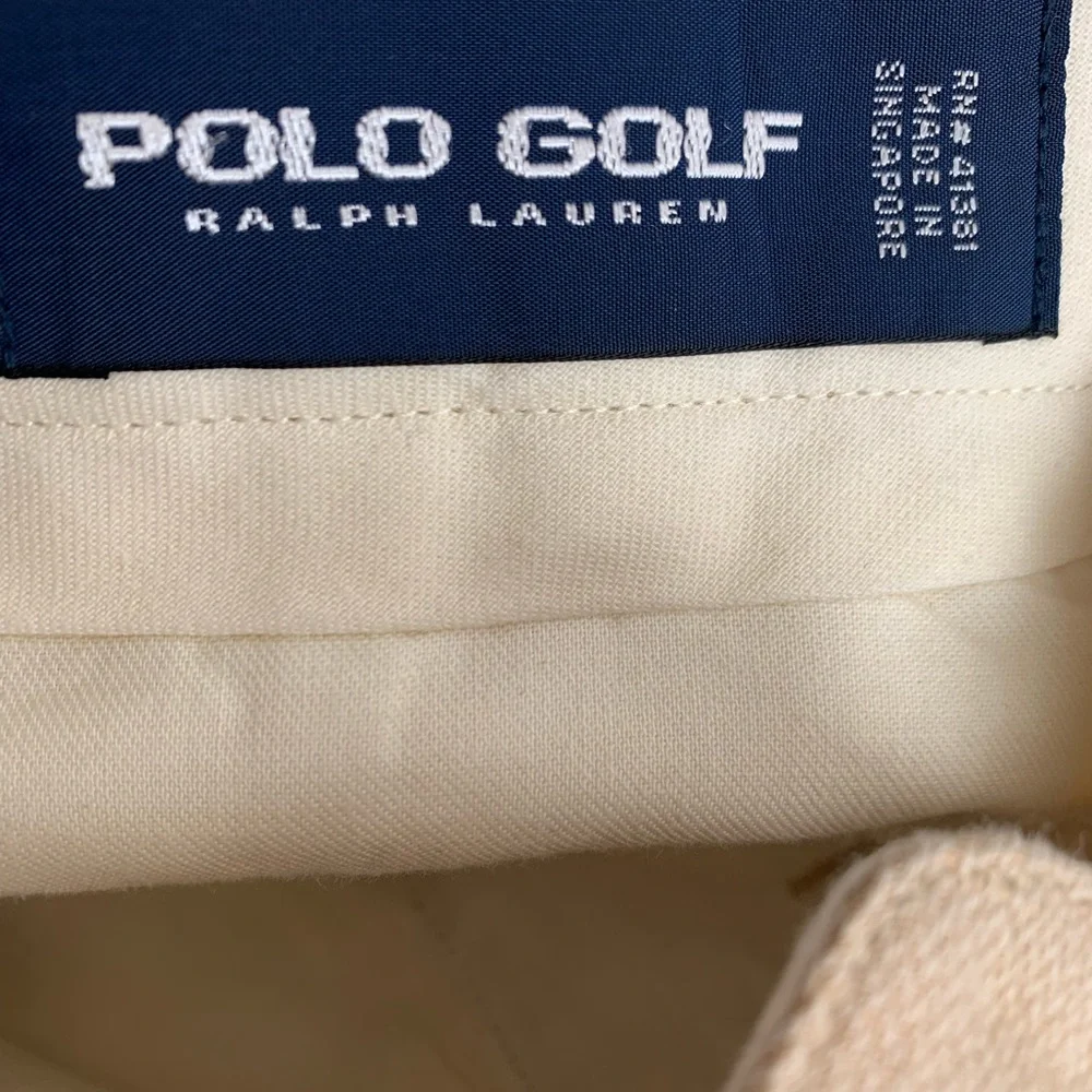 Polo Golf Ralph Lauren Blue Label Linen Blend Pants Sz 36